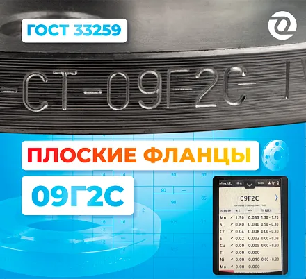В НАЛИЧИИ! Фланцы из 09Г2С для энергетики, химии и нефтегаза